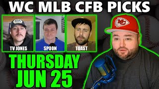 World Cup, MLB & College Football Picks with Kyle Kirms | Thursday June 25th