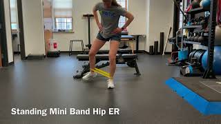 Standing Mini Band Hip ER