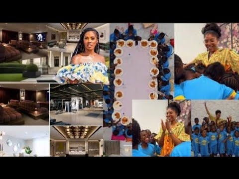 Inside  Music Star Tiwa Savage newly acquired home in UK + Nancy birthday celebration with kids.