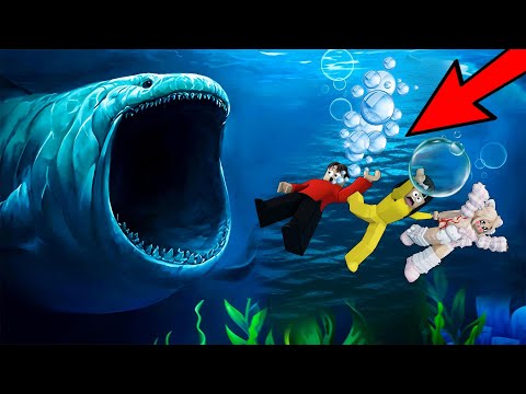 Yuta, Mio Dan Baby Celine Mengalahkan Bloop Dan Kraken || ROBLOX