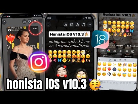 SAIU 🎉 HONISTA V10.3 iOS 🤩 INSTAGRAM ESTILO IPHONE NO ANDROID | REPOST iOS + FONTES iOS + EMOJIS iOS