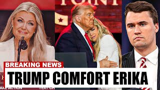 Donald Trump Heart Winning Gesture for Erika Kirk  Won Hearts | Charlie Kirk Funeral at Arizona