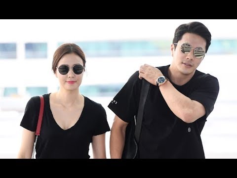 [TD영상] 권상우(Kwon Sang woo)-손태영(Son Tae young) '10년차 부부의 달달한 출국길'