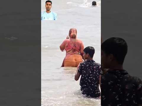 Swimming Sea Beach Video ⛱️ #beach #travel #kuakataseabeach