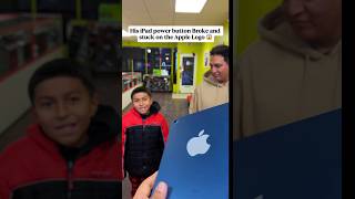 His iPad Stuck on Apple Logo , He couldn’t Play ROBLOX 😱 #shorts #moneytalkswireless #roblox