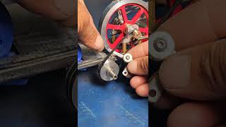 Servo motor for belt tightening #project