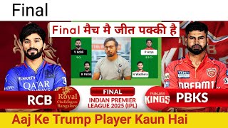 Rcb vs Pbks IPL 2025 Final Match Preview