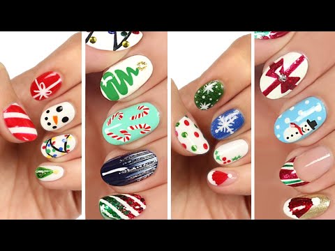 Christmas Nail Art 🎄 Cute & Easy Christmas Nail Art Design Compilation!