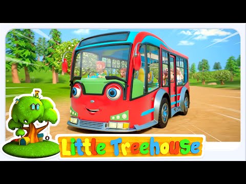 Wheels On The Bus - Learn Street Vehicles Cartoon Song for Kids