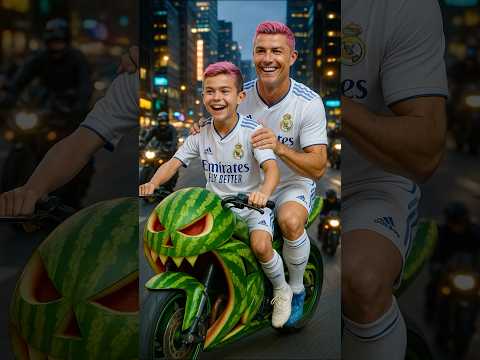 Messi vs Ronaldo: The Funniest Race Ever! #ronaldo #messi #football #shorts