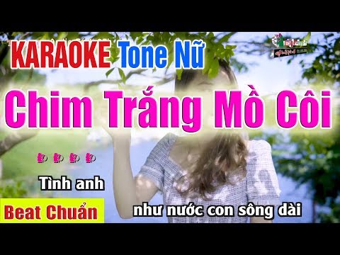 Chim Trắng Mồ Côi Karaoke Tone Nữ | Âm Thanh Tách Nhạc 2Fi – Nhạc Sống Thanh Ngân