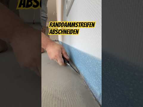 Randdämmstreifen lieber kürzen 😉#shorts #flooring