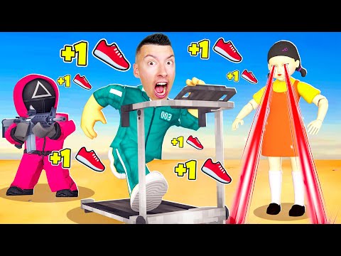 DEVENIR PLUS RAPIDE POUR S'ÉVADER DE SQUID GAME !! +1 Vitesse par Seconde Squid Game