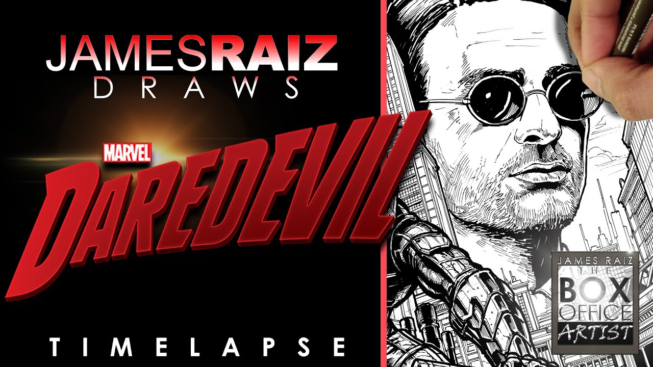 Drawing charlie cox as daredevil!