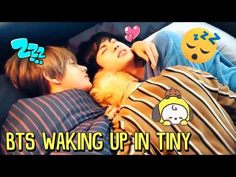 BTS Waking Up in Tiny Baby (Cute Moments)