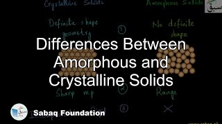 Differences Between Amorphous and Crystalline Solids