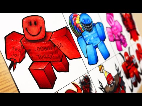 Drawing Forsaken : ALL c00lkidd - Bluududd, Pr3ttyPr1ncess, Milestone 4, Cupcake [ROBLOX]