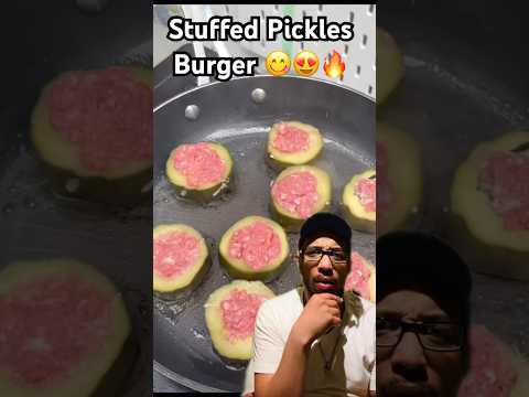 Stuffed Pickles Burger😋 #trendingshorts #fyp #relatable #viral #fypシ゚viral #shorts