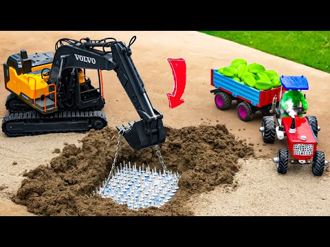 Diy tractor making fully land leveling machine for road construction | cranes, excavators