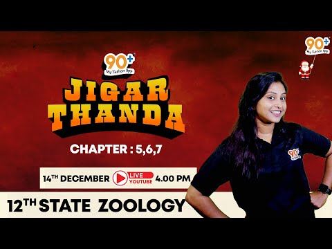 90+ JIGAR THANDA | CHAPTER 5,6,7  | 12TH STATE ZOOLOGY | PRIYA TEACHER