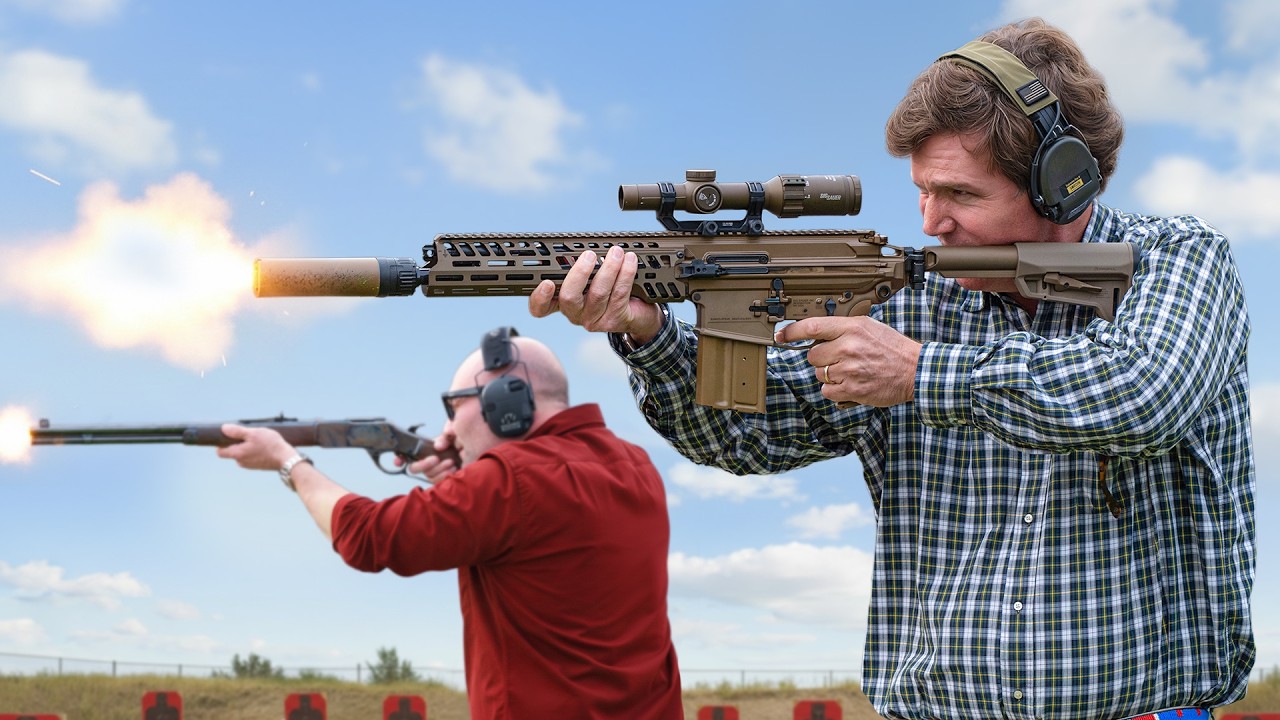 Tucker Carlson Reacts to the Army’s Next-Gen Battle Rifle (SIG MCX Spear)