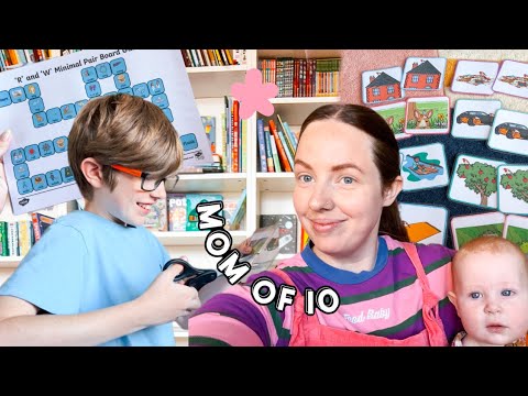 SPEECH THERAPY & HOMESCHOOL | Mom of 10 w/ Twins + Triplets