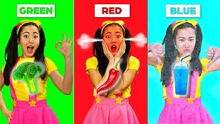 DIY Lunch Challenge at School Cafeteria! Ellie vs Jimmy | Ellie Sparkles Show