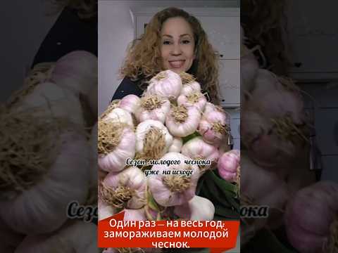 Сезон молодого чеснока на исходе! Не знаете, как заморозить? #кулинарныймастеркласс