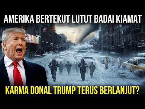 AMERIKA MENJERIT, ORANG² LARI KETAKUTAN DIKEJAR BADAI TORNADO ES? Fenomena Aneh Badai Salju Terbesar