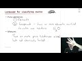 Classification of Matter and Mixtures