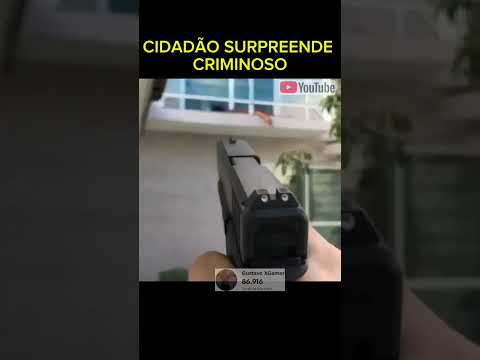 Cidadão surpreende criminoso que invadiu sua casa para roubar #rota #policia #pm