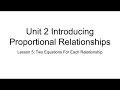 Proportional Relationships and Equations