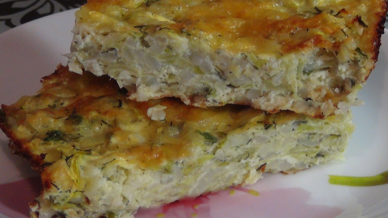 Как приготовить вкусную запеканку из кабачка с рисом и сыром