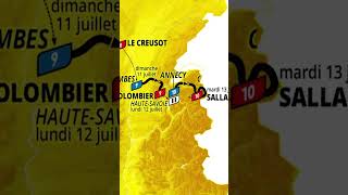 🚨‼️ Le parcours du Tour de France 2027 ! #shorts #sports #cycling