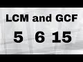 Understanding GCF and LCM Concepts