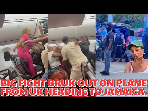 EMBARRASSING MOMENT After BIG F!GHT BRUK Out BETWEEN Jamaicans On A FLIGHT From UK Heading To JA