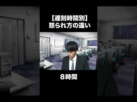 【遅刻時間別】怒られ方の違い