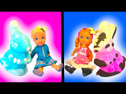 Elsa and Anna toddlers show their DIY decorations - part 3