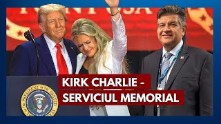 Kirk Charlie - Serviciul Memorial cu Donald Trump si JD. Vance  | cu Steven Bonica - Tribuna US