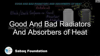Good And Bad Radiators And Absorbers of Heat