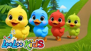 Cinco Patitos de Colores + Vaca Lola Colores  + Los Pollitos -  Canciones Infantiles - LooLoo