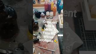 fabrication encres acryliques 😁 #art #faitmaison #bordelcreatif