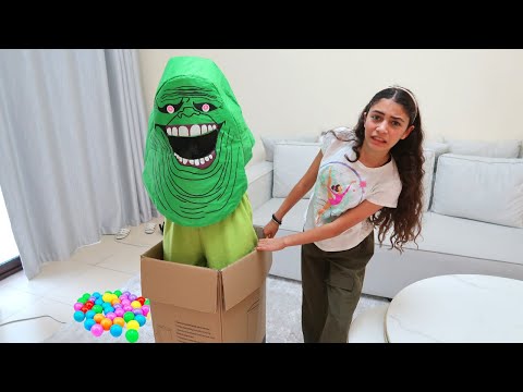 Heidi and Police Officer Hide and Seek with Green Face Mask PT.9