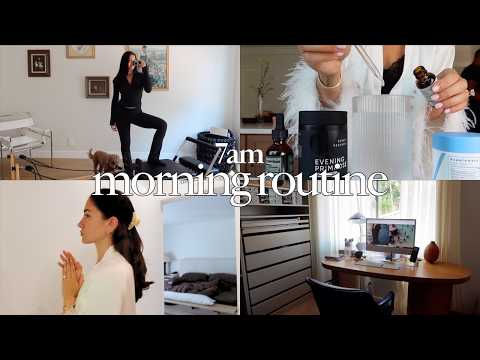 Summer morning routine ♡ pilates, slow peaceful habits, skincare, productive rituals, manifesting