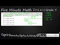 Analyzing Multi-Step Equations
