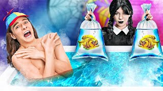 Meine NANNY ist WEDNESDAY ADDAMS! Nanny-Streiche und Chaos