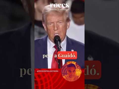 ¡ESTÁ FUERA DE DISCUSIÓN QUE TRUMP CEDA CON MADURO, PESE A GUAIDÓ!