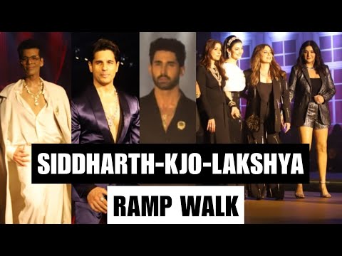 Sidharth Malhotra, Karan Johar & Lakshya Making Style Statements On Ramp Walk At An Event