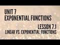 Exploring Linear and Exponential Functions