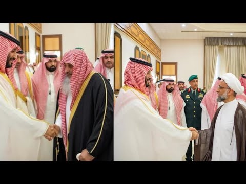 جديد: لحظة استقبال الأمير محمد بن سلمان للأمراء والمواطنين